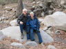 Sitting on Boulder